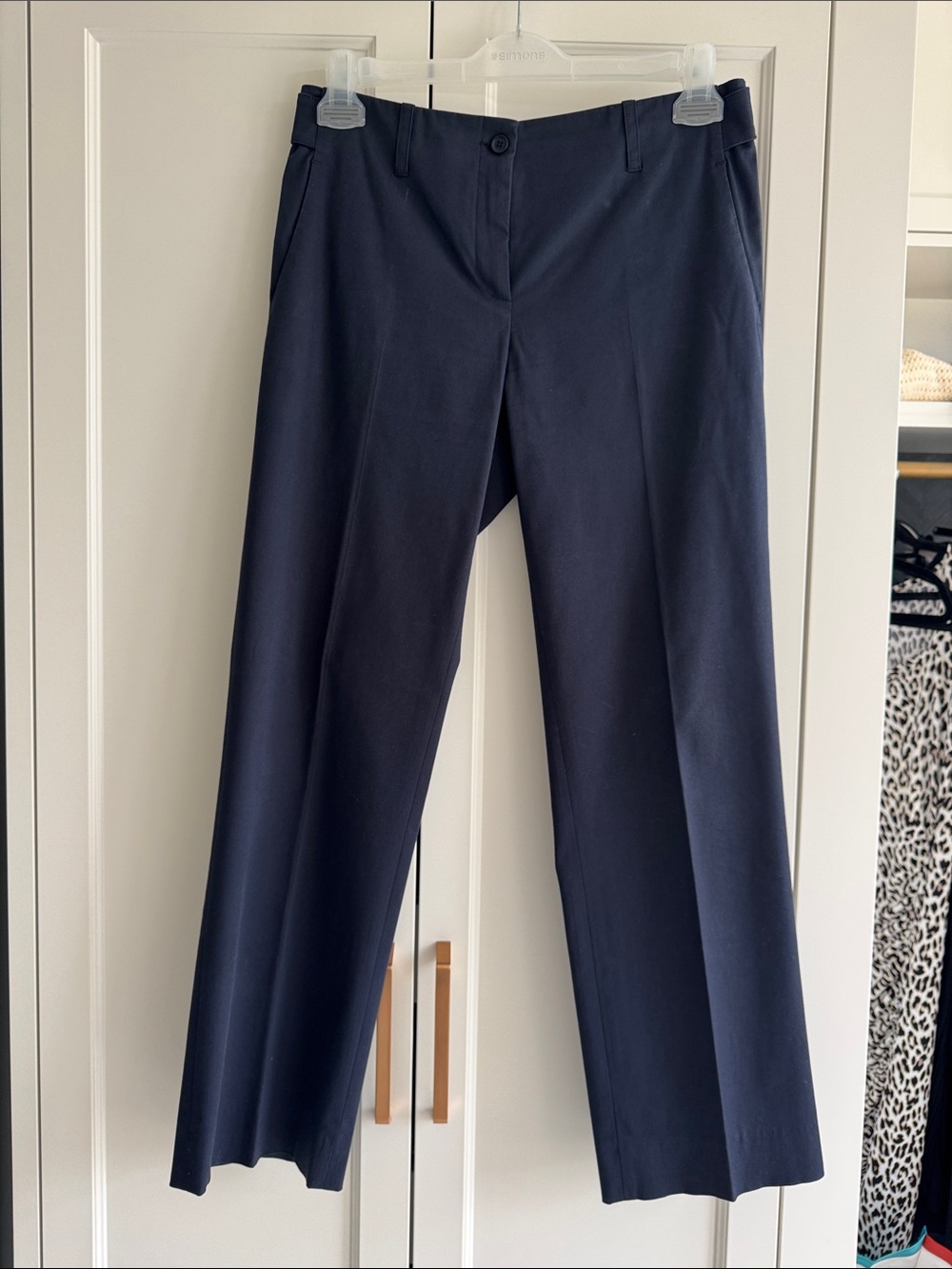 Teenflo Navy Straight-Leg Dress Pants